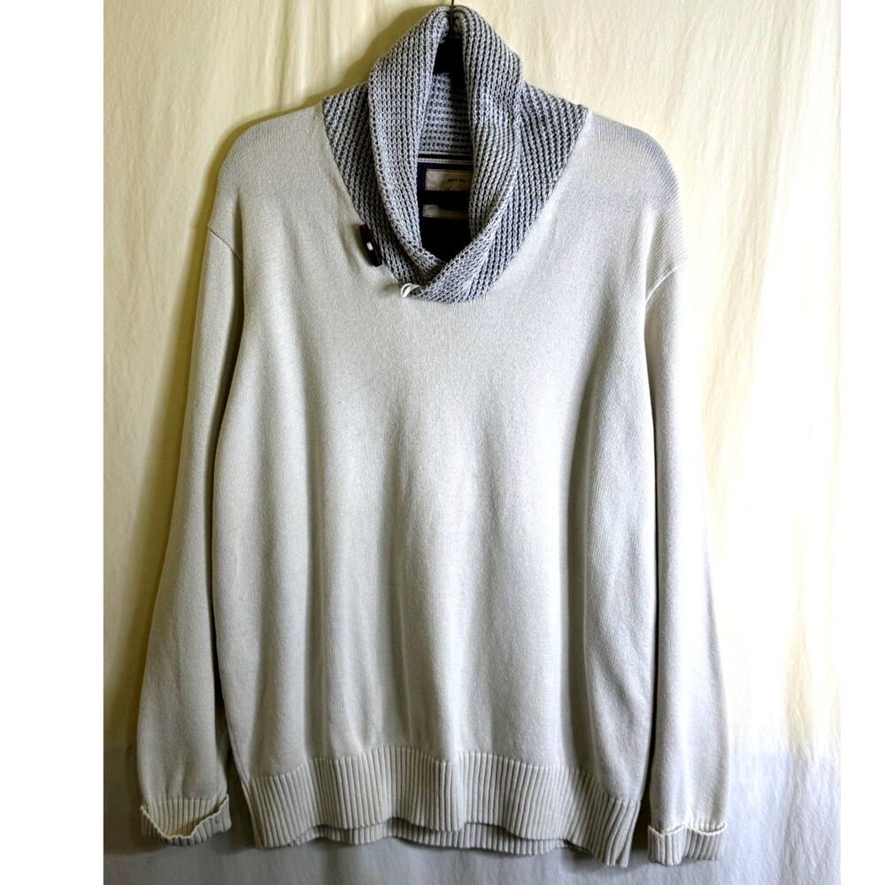 Original Weatherproof Vintage Men's Pullover Cowl Neck Sweater Size XL
